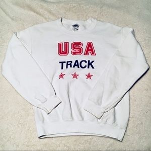 USA Track Crew Neck Sweater